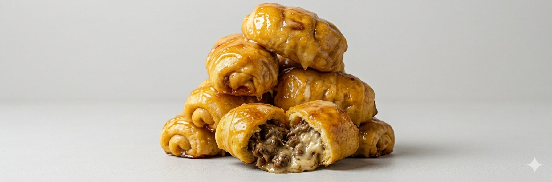 Honey butter cheesesteak biscuits